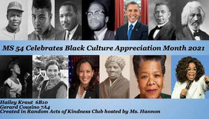 MS54 Celebrates Black Culture Appreciation Month 2021